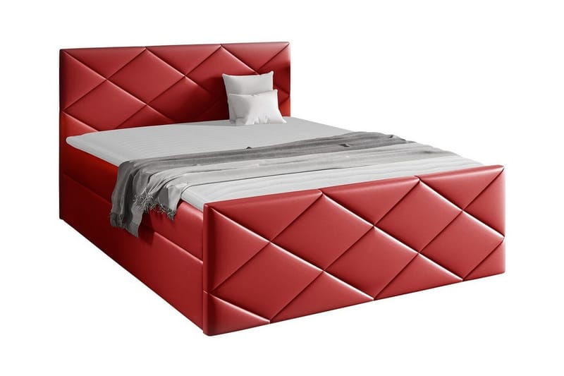 Boisdale Sengeramme 120x200 cm - Rød - Sengeramme & sengestamme