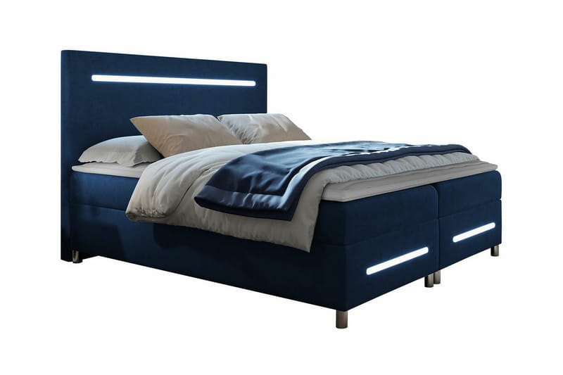 Boisdale Sengeramme 140x200 cm - Mørkeblå - Sengeramme & sengestamme