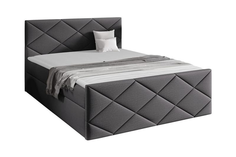 Boisdale Sengeramme 160x200 cm - Mørkegrå - Sengeramme & sengestamme