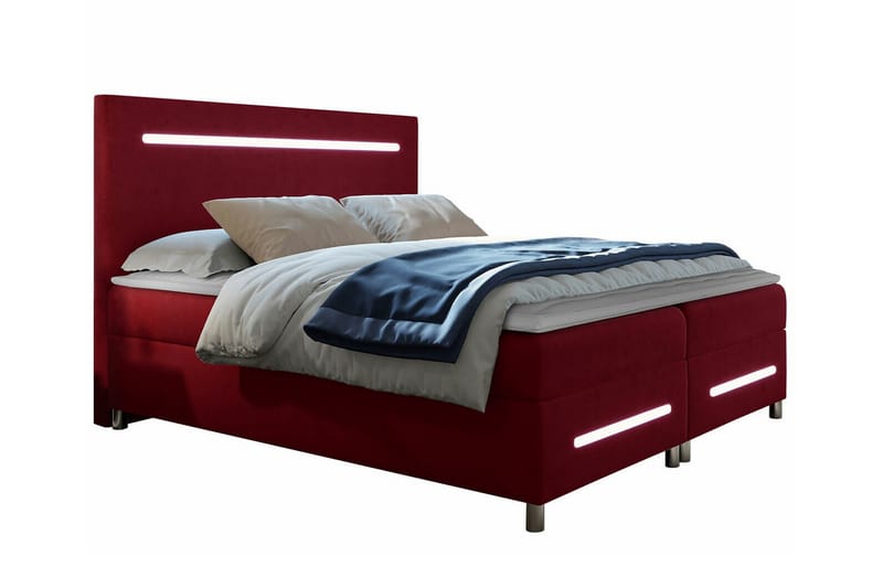 Boisdale Sengeramme 180x200 cm - Rød - Sengeramme & sengestamme
