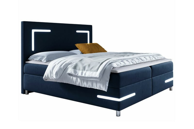 Boisdale Sengeramme 200x200 cm - Mørkeblå - Sengeramme & sengestamme