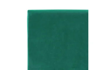 Bossom Sengeramme 90x200 cm i Fløyel med Sengegavl - Grønn - Møbler - Senger - Sengeramme & sengestamme