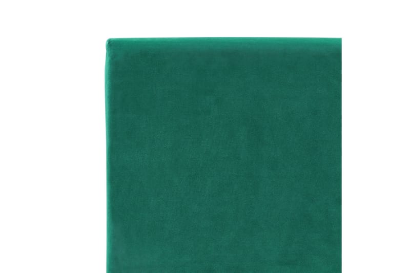 Bossom Sengeramme 90x200 cm i Fløyel med Sengegavl - Grønn - Møbler - Senger - Sengeramme & sengestamme