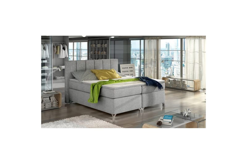 Box Spring Eltap Basilio - Sawana 21, Grå, 180x200 cm - Møbler - Senger - Kontinentalsenger