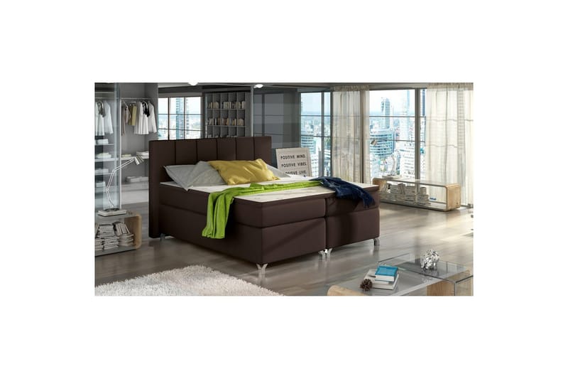 Box Spring Eltap Basilio - Soft 66, Brun, 160x200 cm - Møbler - Senger - Kontinentalsenger