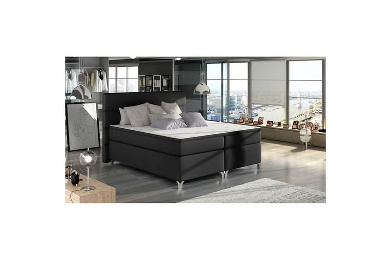 Boxspring Eltap Amadeo - Soft 11, Svart, 140x200 cm - Møbler - Senger - Komplett sengepakke