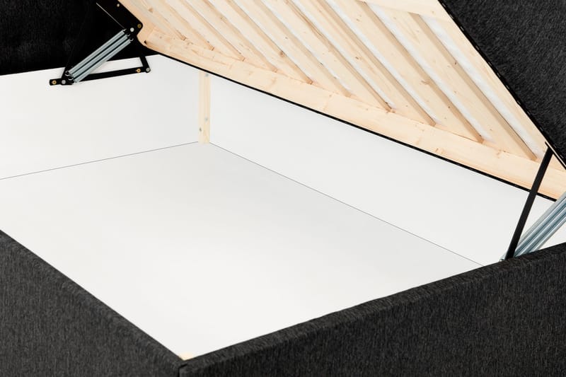 Boxy Komplett Sengepakke Box Bed 160x200 cm - Sort - Møbler - Senger - Komplett sengepakke
