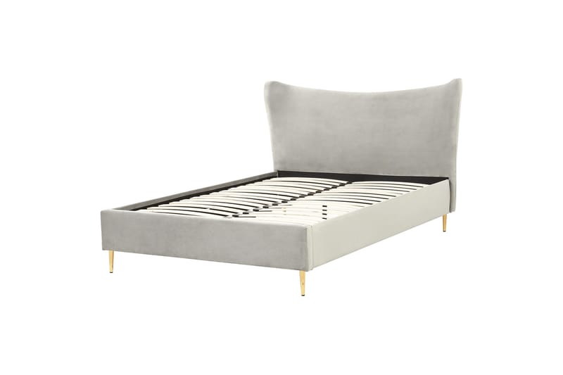 Briley Sengramme 140x200 cm, Lys grå/Gull