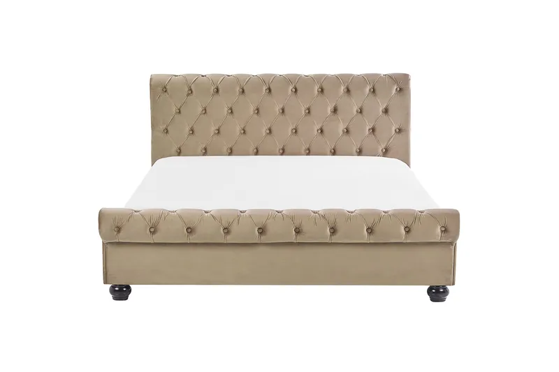 Bronson Vannseng 160x200 cm - Beige/Mørkt tre - Møbler - Senger - Vannsenger