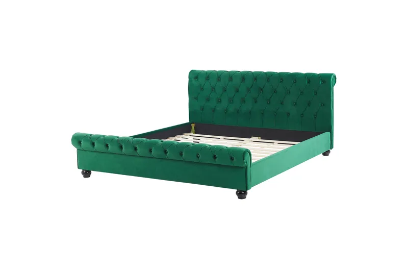 Bronson Vannseng 160x200 cm, Grønn/Mørkt tre