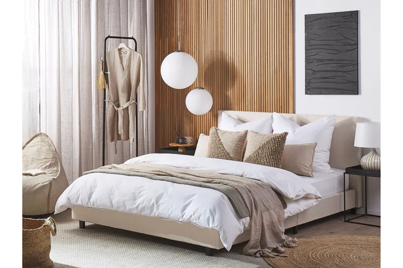 Brook Vannseng 160x200 cm - Beige/Svart - Møbler - Senger - Vannsenger