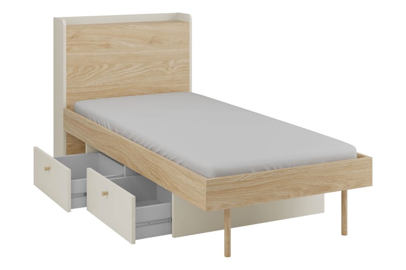 Buhan Sengeramme 90x200 cm - Beige / Brun - Møbler - Senger - Sengeramme & sengestamme