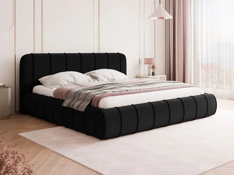 Calrosin Sengeramme 180x200 cm med Oppbevaring - Svart - Møbler - Senger - Sengeramme & sengestamme