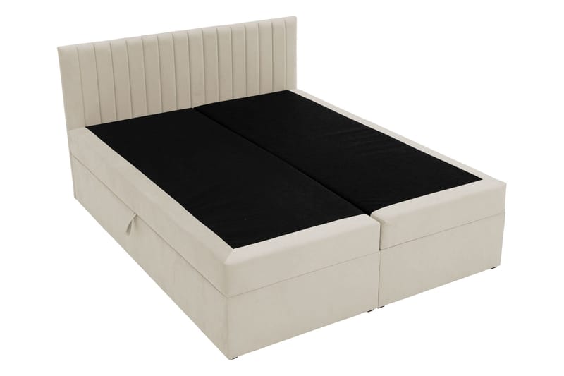 Calrosor Sengepakke Kontinentalseng med Oppbevaring 160x200 cm - Beige - Møbler - Senger - Komplett sengepakke