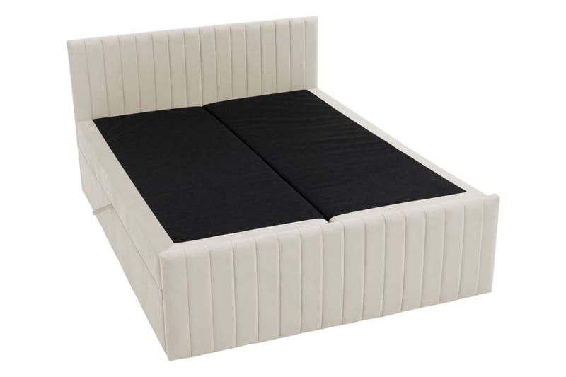 Calrosor Sengepakke Kontinentalseng med Oppbevaring 160x200 cm - Beige - Møbler - Senger - Komplett sengepakke