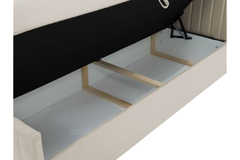 Calrosor Sengepakke Kontinentalseng med Oppbevaring 160x200 cm - Beige - Møbler - Senger - Komplett sengepakke