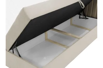 Calrosor Sengepakke Kontinentalseng med Oppbevaring 160x200 cm - Grå - Møbler - Senger - Komplett sengepakke