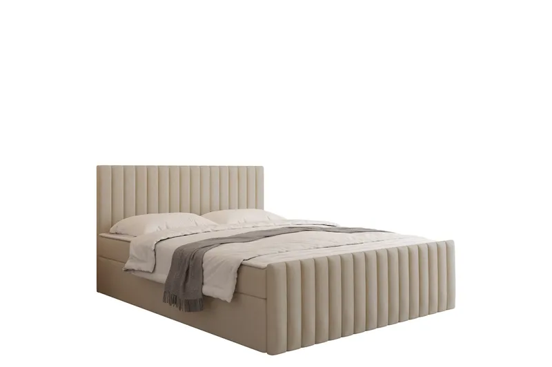 Calrosor Sengepakke Kontinentalseng med Oppbevaring 180x200 cm, Beige