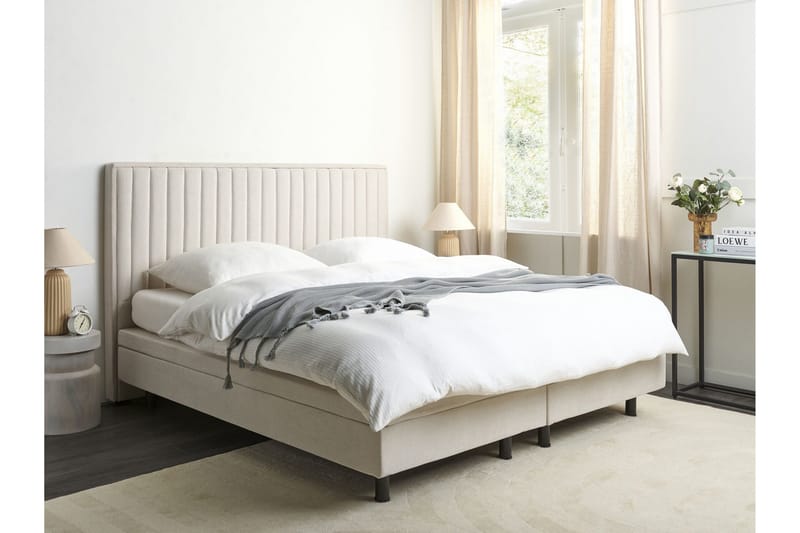 Carleigh Sengramme 180x200 cm - Beige - Møbler - Senger - Dobbeltsenger