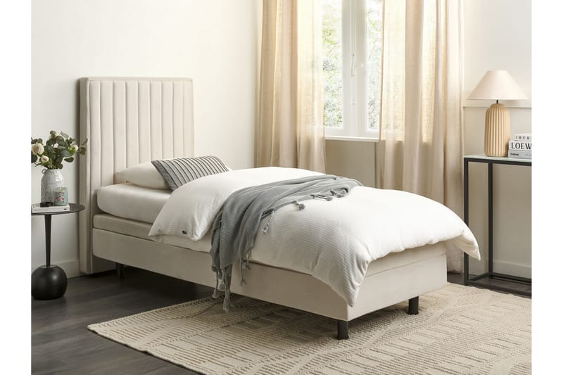 Carleigh Sengramme 80x200 cm - Beige - Møbler - Senger - Sengeramme & sengestamme