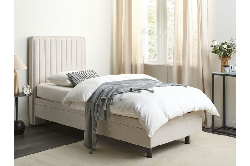 Carleigh Sengramme 90x200 cm - Beige - Møbler - Senger - Dobbeltsenger