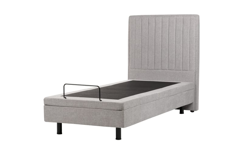 Carleigh Sengramme 90x200 cm - Grå - Møbler - Senger - Enkeltsenger
