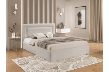 Carve Oppbevaringsseng - Beige - Møbler - Senger - Sengeramme & sengestamme