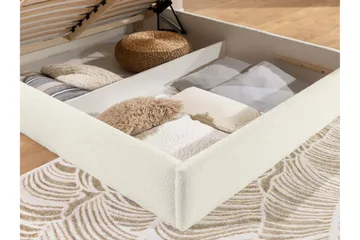 Carve Oppbevaringsseng - Beige - Møbler - Senger - Sengeramme & sengestamme