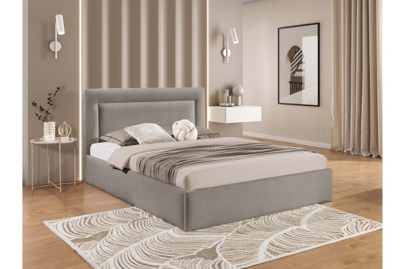 Carve Oppbevaringsseng - Grå - Møbler - Senger - Sengeramme & sengestamme