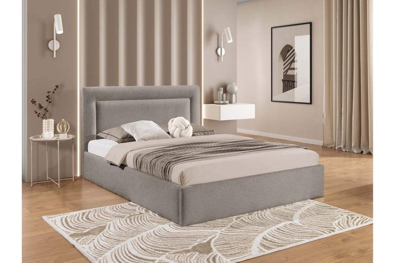 Carve Oppbevaringsseng - Grå - Møbler - Senger - Sengeramme & sengestamme