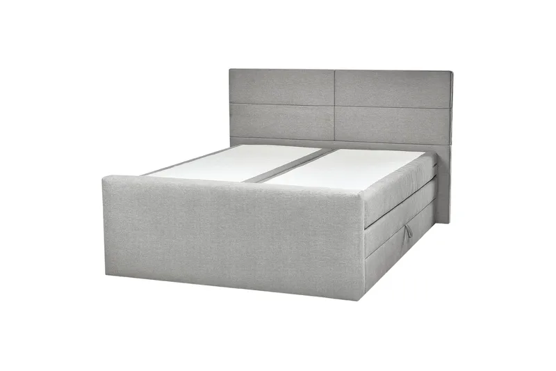 Cecil Kontinentalseng 160x200 cm, Grå/Sølv