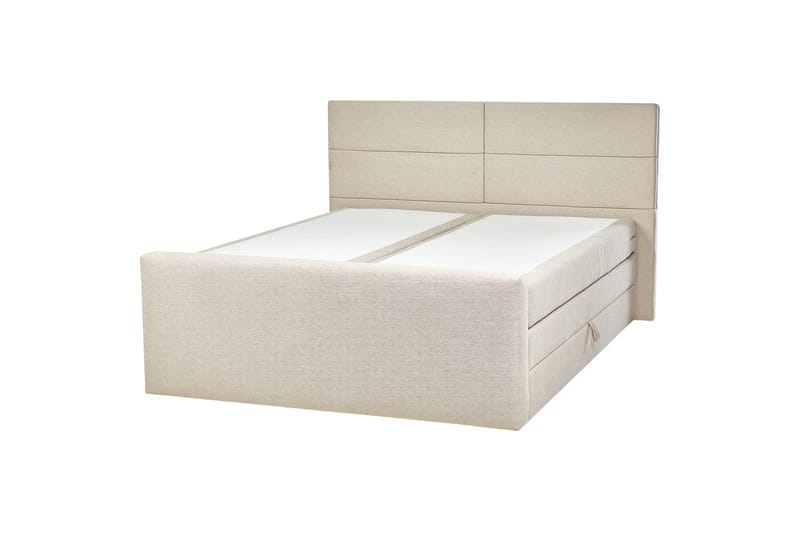 Cecil Kontinentalseng 180x200 cm, Beige/Sølv