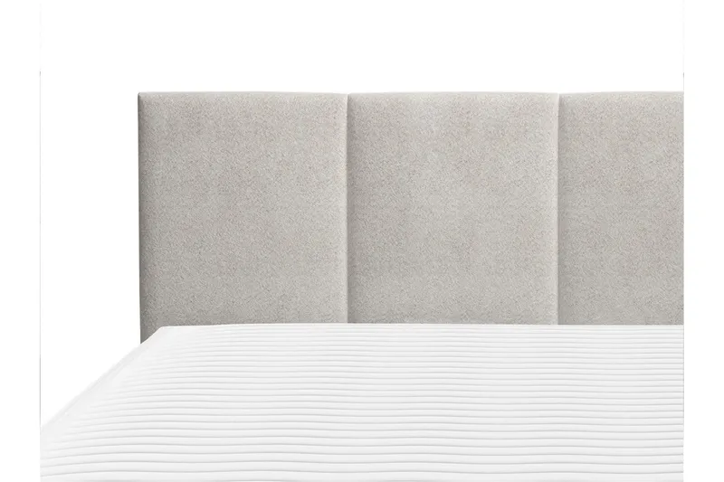 Celestine Oppbevaringsseng 200x200 cm - Beige - Møbler - Senger - Komplett sengepakke