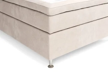Celine Komplett Sengpakke 120x200 cm - Beige / Fløyel - Møbler - Senger - Kontinentalsenger