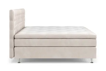Celine Komplett Sengpakke 180x200 cm - Beige / Fløyel - Møbler - Senger - Komplett sengepakke