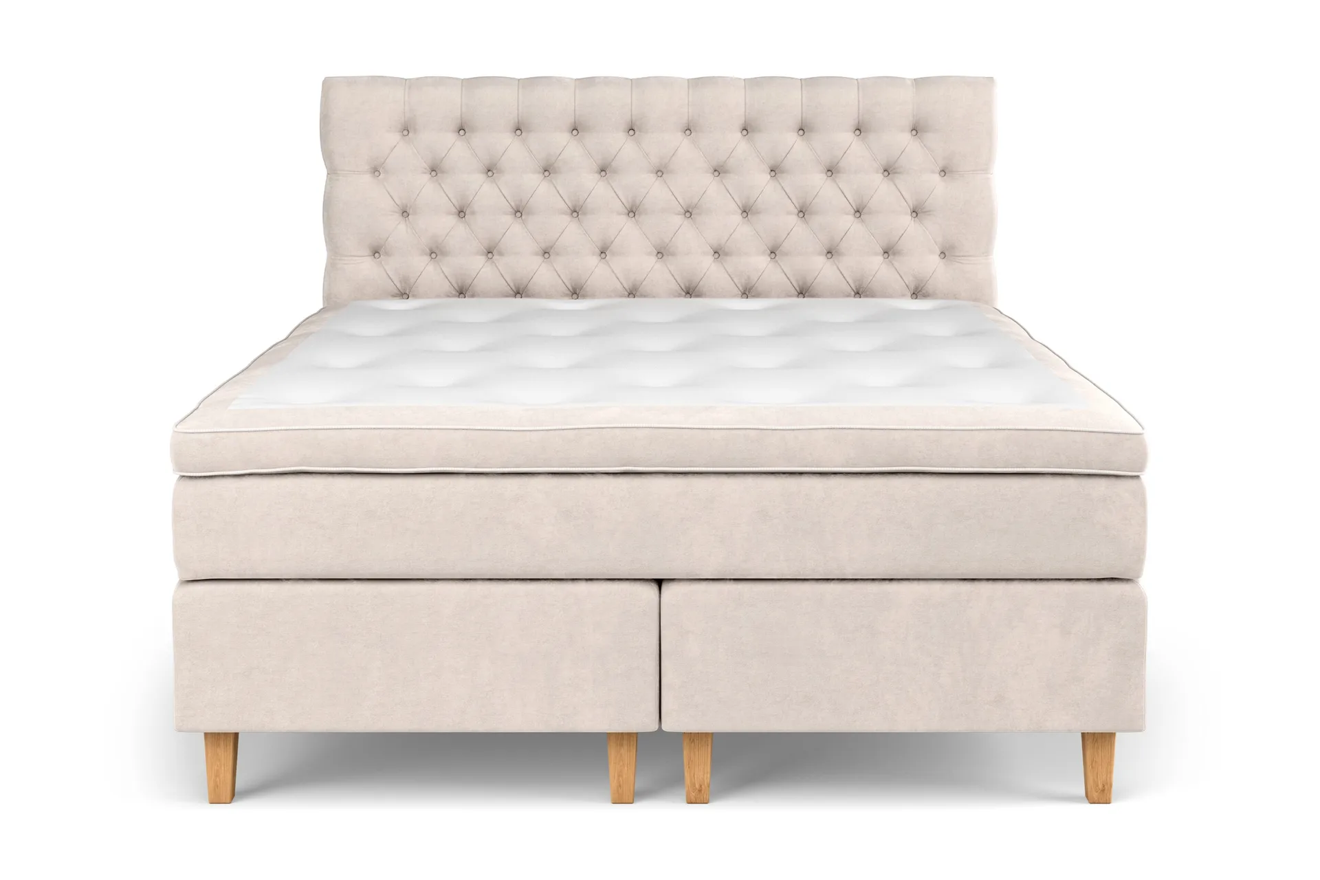 Celine Kontinentalseng 180x200 cm - Beige/Fløyel