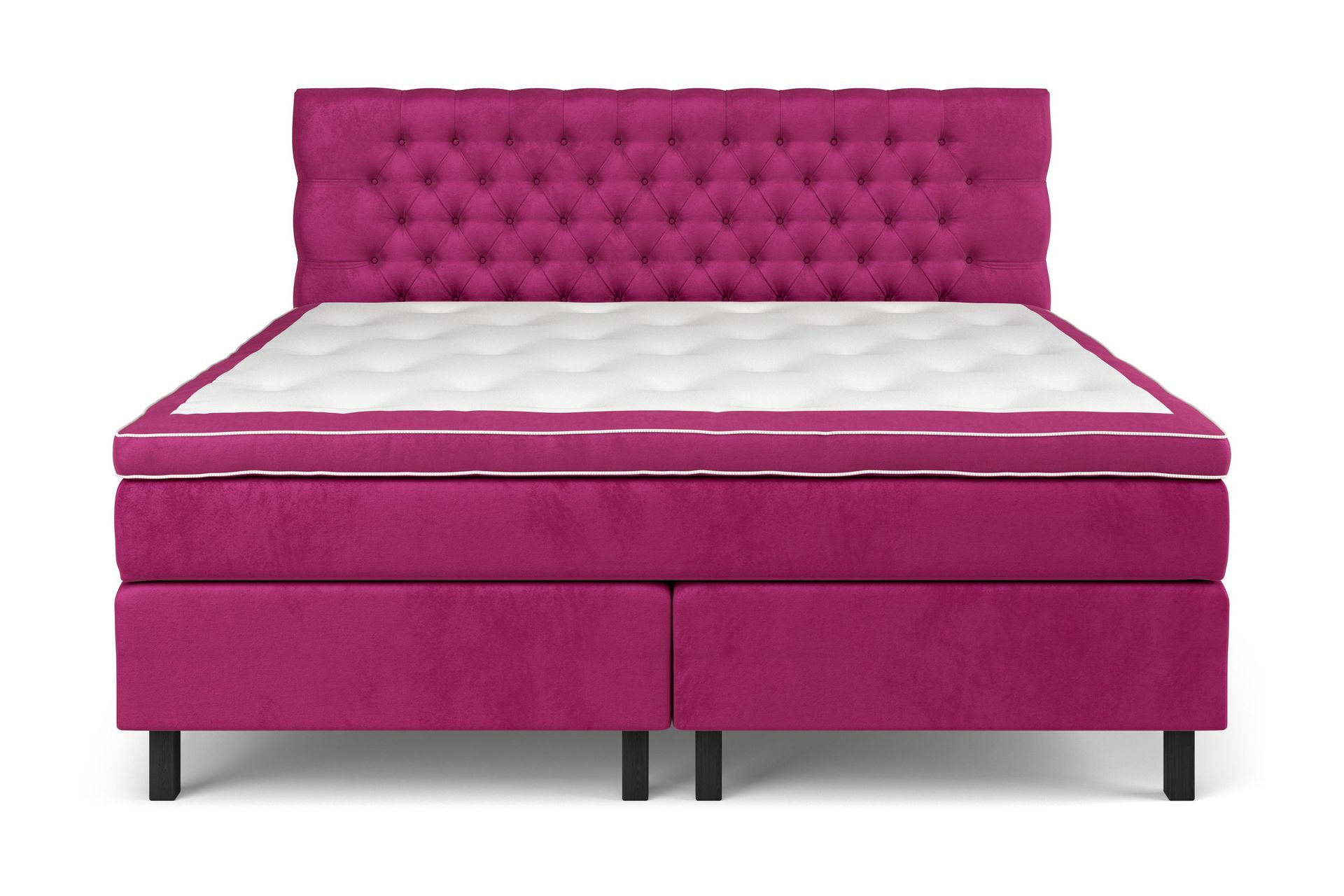 Celine Kontinentalseng 210x210 cm - Rosa/Fløyel
