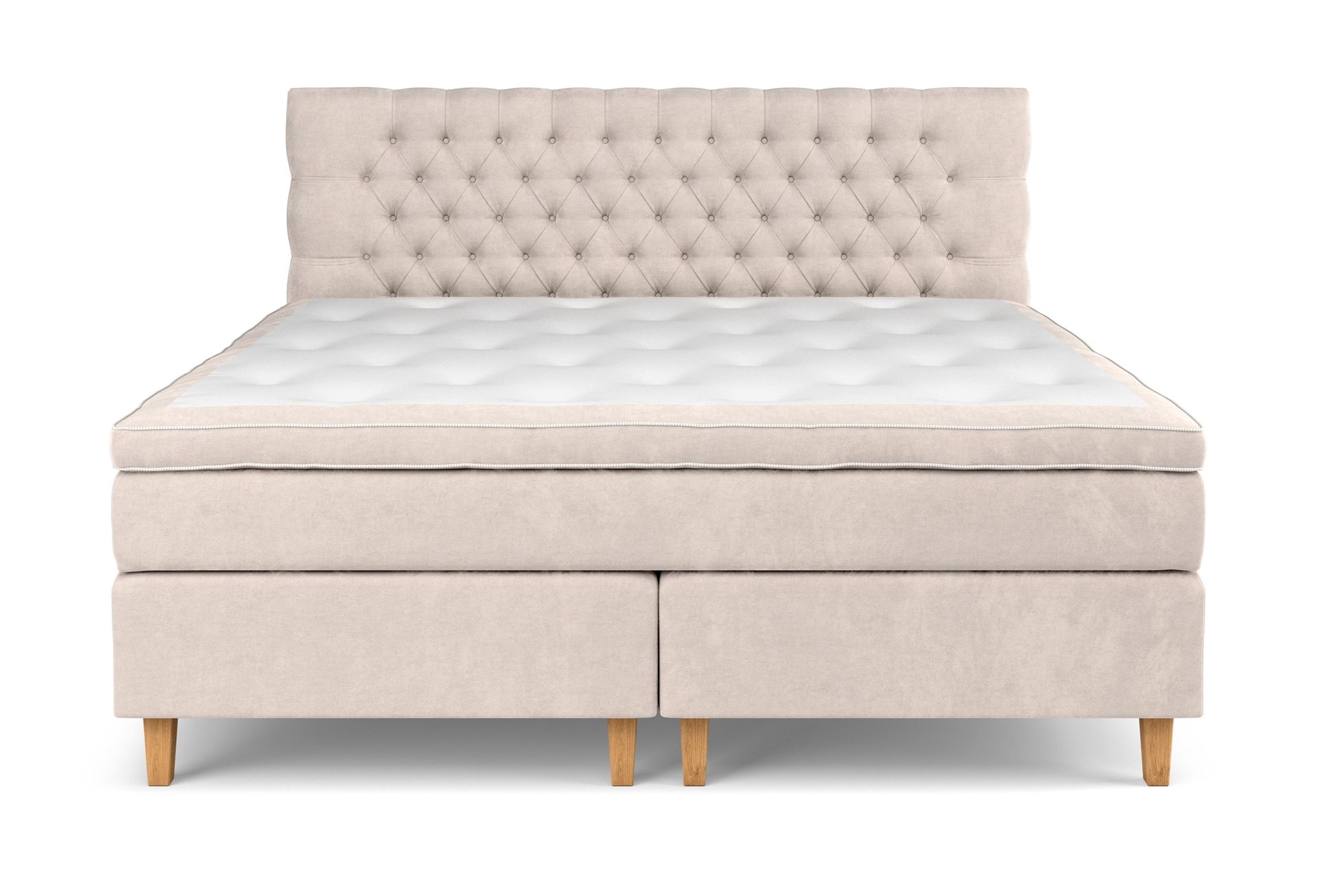 Celine Sengepakke 210x210 cm - Beige/Fløyel