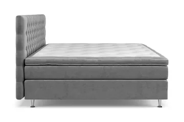 Celine Sengepakke 210x210 cm - Grå/Fløyel - Møbler - Senger - Kontinentalsenger