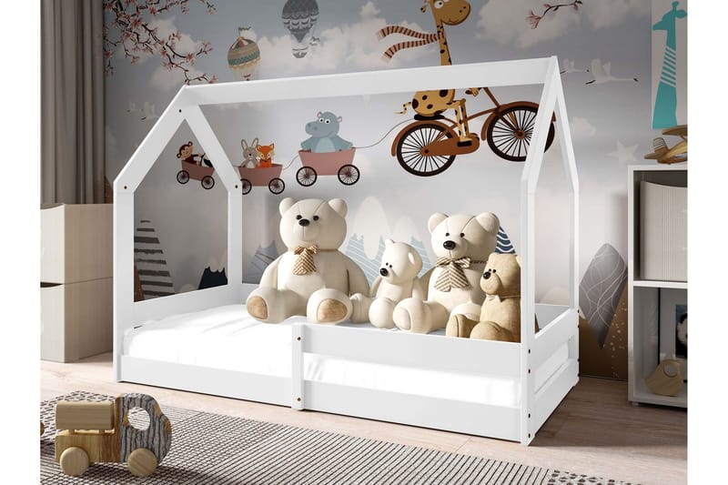 Cenon Sengeramme 80x160 cm - Hvit - Møbler - Senger - Sengeramme & sengestamme