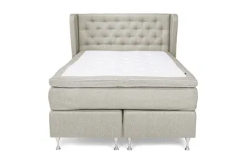Cloud Komplett Sengepakke 140x200 - Sider Beige/Hvit - Møbler - Senger - Komplett sengepakke