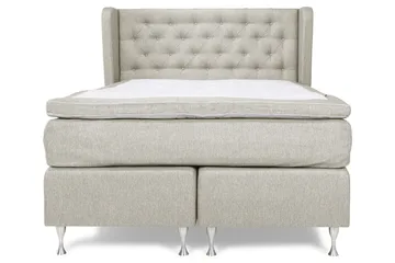 Cloud Komplett Sengepakke 140x200 - Sider Beige/Hvit - Møbler - Senger - Komplett sengepakke