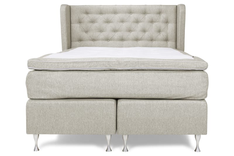 Cloud Komplett Sengepakke 140x200 - Sider Beige/Hvit - Møbler - Senger - Komplett sengepakke