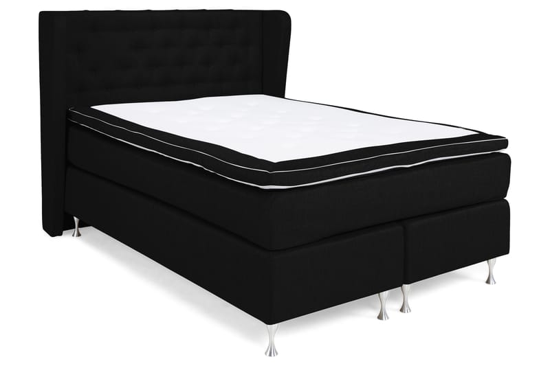 Cloud Komplett Sengepakke 140x200 - Sider Svart/Hvit - Møbler - Senger - Komplett sengepakke