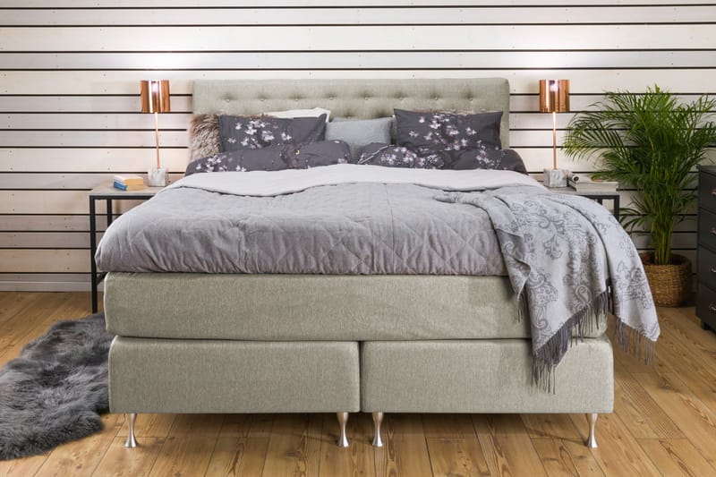 Cloud Komplett Sengepakke 160x200 - Beige - Møbler - Senger - Komplett sengepakke