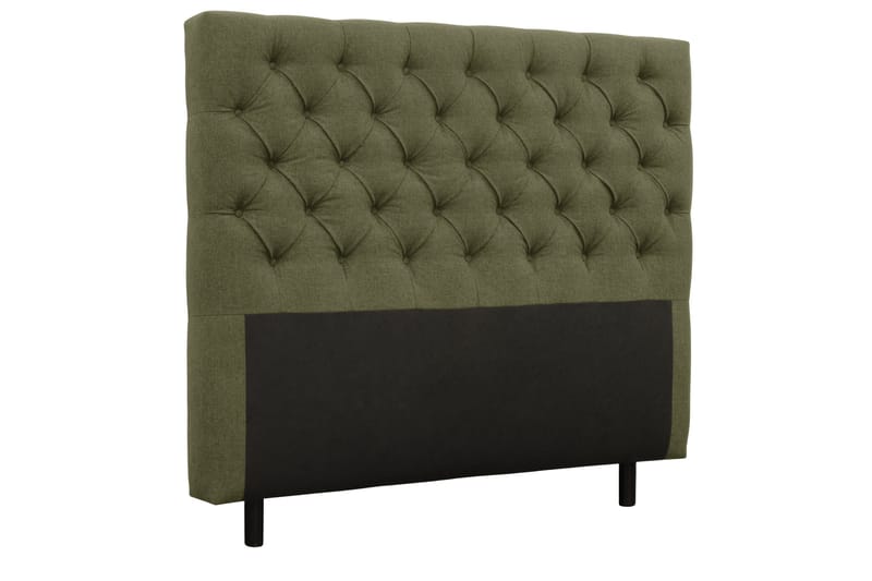Coral Sengepakke – Kontinentalseng 140x200 cm i Stoff med Sengegavl + Overmadrass - Grønn - Møbler - Senger - Komplett sengepakke