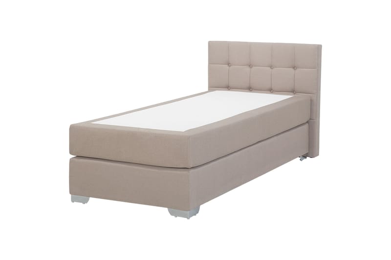 Denae Kontinentalseng 90x200 cm - Beige/Sølv - Møbler - Senger - Enkeltsenger