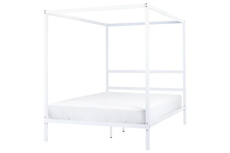 Denaya Himmelsseng 140x200 cm - Hvit - Møbler - Senger - Himmelseng