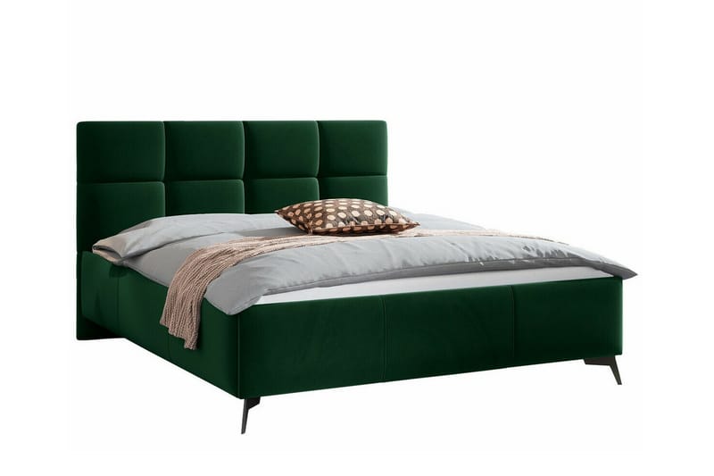 Derry Sengeramme 140x200 cm - Mørkegrønn - Sengeramme & sengestamme