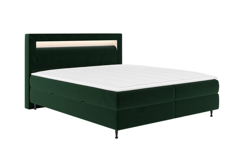 Derry Sengeramme 160x200 cm - Mørkegrønn - Sengeramme & sengestamme